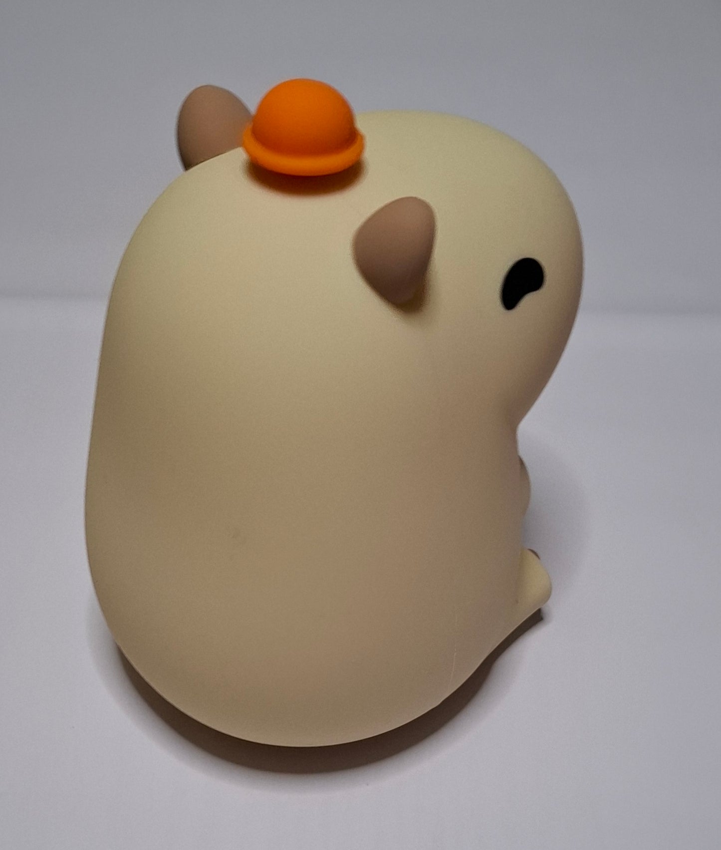 Cute Capybara Night Light Children's Silicone Nightlight Gift USB Rechargeable Animal Touch Bedside Sleep Lamp Decoration