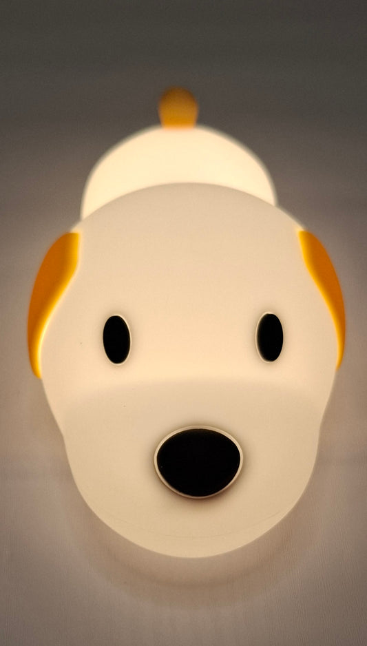 Puppy Lamp Silicone Dog LED Night Lights Touch Sensor Colors USB Rechargeable Bedside Mood Light for Children Baby Toy Gift