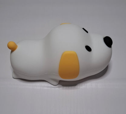 Puppy Lamp Silicone Dog LED Night Lights Touch Sensor Colors USB Rechargeable Bedside Mood Light for Children Baby Toy Gift