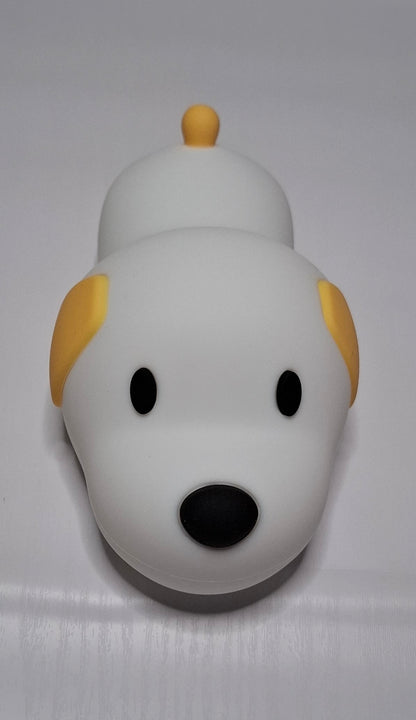Puppy Lamp Silicone Dog LED Night Lights Touch Sensor Colors USB Rechargeable Bedside Mood Light for Children Baby Toy Gift
